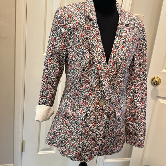 Loft Floral Blazer—Size 4 - Picture 3 of 4